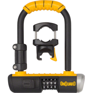 N+1 Bikes OnGuard Combo Mini U-Lock - 3.5 x 5.5" Combination Black/Yellow - $49.95 at N+1 Bikes