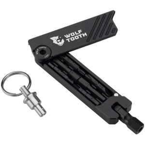 N+1 Bikes Wolf Tooth 6-Bit Hex Wrench Multi-Tool with Keyring - Black - $47.95 at N+1 Bikes