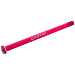 N+1 Bikes Burgtec 188mm x 12mm 1.75mm Pitch Rear Axle Toxic Barbie Pink - $46.00 at N+1 Bikes