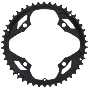 N+1 Bikes Full Speed Ahead Omega/Vero Pro Road Chainring - 46t 120mm BCD Black - $46.00 at N+1 Bikes