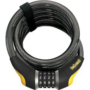 N+1 Bikes OnGuard Doberman Combo Cable Lock: 6' x 15mm Gray/Black/Yellow - $42.95 at N+1 Bikes