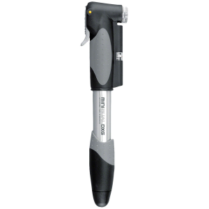 Topeak Mini Dual DXG Mini Pump- 140psi With Gauge Silver/Black
