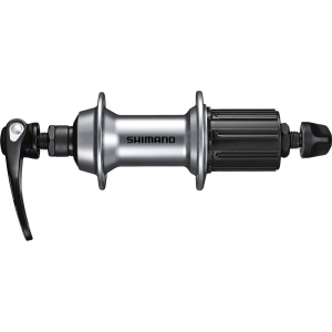 N+1 Bikes Shimano FH-RS400 Rear Hub - QR x 130mm Rim Brake HG 11 Road Silver 32H - $36.06 at N+1 Bikes