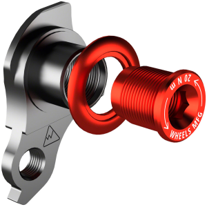 N+1 Bikes Wheels Manufacturing Universal Derailleur Hanger - 487-1 For Trek ABP MTB Frames designed to accept SRAM UDH BLK/Red - $43.50 at N+1 Bikes