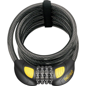 N+1 Bikes OnGuard Doberman Lighted Combo Cable Lock: 6' x 12 mm Gray/Black/Yellow - $37.95 at N+1 Bikes