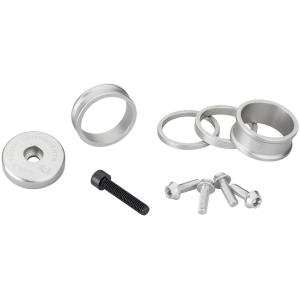 N+1 Bikes Wolf Tooth Headset BlingKit - 3 510 15mm Spacers Top cap Integrated 5mm Spacer Raw Silver - $34.95 at N+1 Bikes