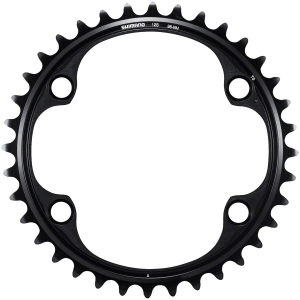N+1 Bikes Shimano Dura-Ace FC-R9200 12-Speed Chainring - 36t Asymmetric 110 BCD BLK NH - $33.00 at N+1 Bikes