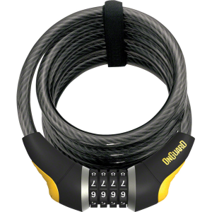 N+1 Bikes OnGuard Doberman Combo Cable Lock: 6' x 12mm Gray/Black/Yellow - $32.95 at N+1 Bikes