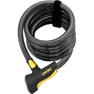 N+1 Bikes OnGuard Doberman Cable Lock with Key: 6' x 12m Gray/Black/Yellow - $32.95 at N+1 Bikes