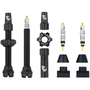 N+1 Bikes Wolf Tooth Tubeless Valve Stem Kit - 44 mm Black - $31.95 at N+1 Bikes