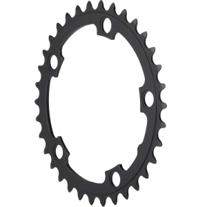 N+1 Bikes Full Speed Ahead Pro Road Chainring - 34t 110 BCD Aluminum N11 Black - $30.00 at N+1 Bikes