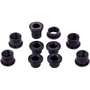 N+1 Bikes SRAM 5-Arm Hidden Bolt Road Crank Chain Ring Bolt Kit 1x Crankset Steel BLK - $30.00 at N+1 Bikes