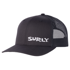 Surly Scratchy Logo Snap Back Hat - Black One Size