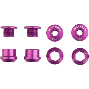 N+1 Bikes Wolf Tooth 1x Chainring Bolt Set - 6mm Dual Hex Fittings Set/4 Ultraviolet Purple - $29.95 at N+1 Bikes