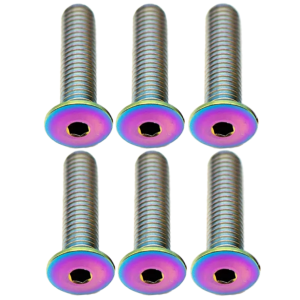 N+1 Bikes Better Bolts Titanium Water Bottle Cage Bolts20mmRainbow 6/Count - $25.50 at N+1 Bikes