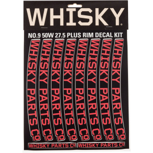 WHISKY 50w Rim Decal Kit for 2 Rims Red