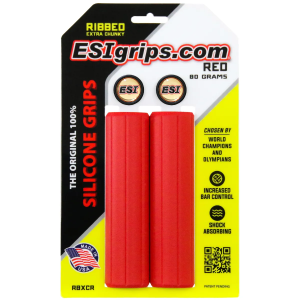 N+1 Bikes ESI grips MTB Ribbed Extra Chunky Silicone Grips Red - $25.99 at N+1 Bikes