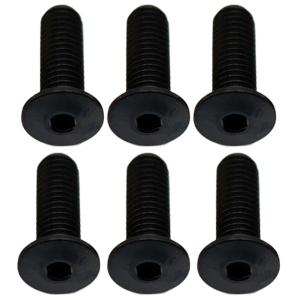 Better Bolts Titanium Water Bottle Cage Bolts 15mm Black 6/Count