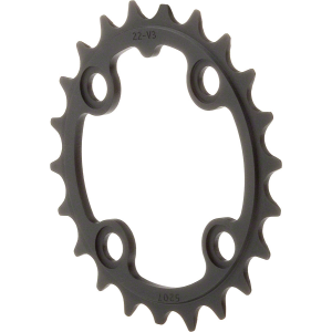 N+1 Bikes TruVativ Trushift 22t 64mm BCD 8 and 9 Speed and 2x10 Chainring Black Alloy - $20.00 at N+1 Bikes