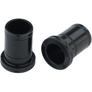 Front Hub Conversion Caps: 12mm Thru-Axle Black