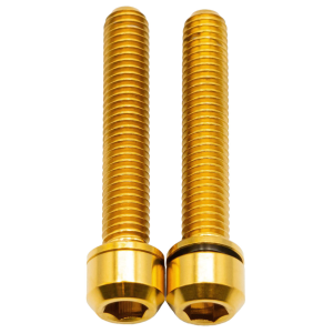 N+1 Bikes Better Bolts Enve Seat Post Clamp Ti Bolt Kit Gold 2/Count - $18.00 at N+1 Bikes