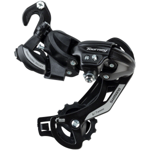N+1 Bikes Shimano Tourney RD-TY500-SGS Rear Derailleur - 67 Speed Long Cage BLK BMX/Track Frame Hanger - $16.44 at N+1 Bikes