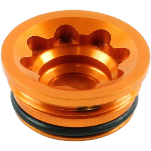 N+1 Bikes Hope V4 Small/E4 Disc Brake Caliper Bore Cap - Orange - $17.00 at N+1 Bikes
