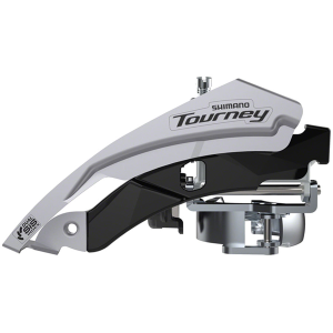 Shimano Tourney FD-TY601-L3 Front Derailleur - 6/7/8-Speed Triple Top Swing Dual Pull 31.8/34.9mm 63-66deg Chainstay Angle 20t Cap.