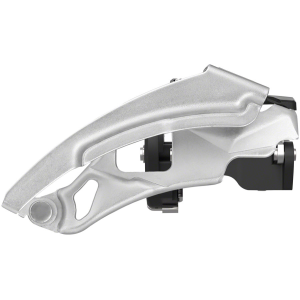SunRace M300 Front Derailleur - 7/8-Speed Triple Dual Pull 34.9/31.8/28.6mm Clamp Band Silver