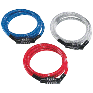 Kryptonite KryptoFlex Keeper 712 4-Digit Combo Cable Lock 4' x 7mm Assorted Colors