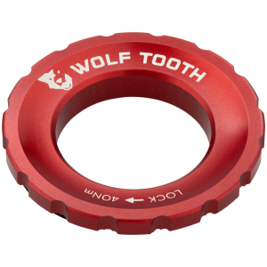 N+1 Bikes Wolf Tooth CenterLock Rotor Lockring - External Splined Red - $15.95 at N+1 Bikes