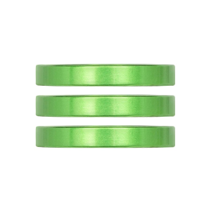 N+1 Bikes Industry Nine iRiX Headset Spacer 1-1/8'' Height: 5mm Aluminum Lime 3pcs - $15.00 at N+1 Bikes