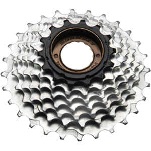 SunRace M2A 6-speed Freewheel - 14-28t Chrome/Black