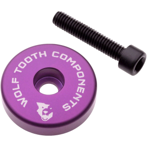 N+1 Bikes Wolf Tooth Ultralight Stem Cap Integrated 5mm Spacer - 5mm Spacer Ultraviolet Purple - $14.95 at N+1 Bikes