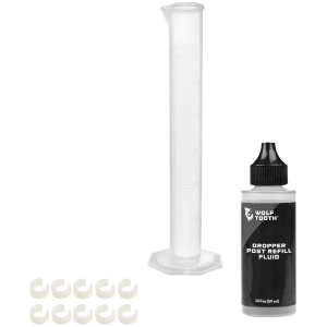 N+1 Bikes Wolf Tooth Resolve Dropper Post Service Kit - Refill Fluid 2oz Graduated Cylinder 10 Travel Adjustment Spacers - $14.95 at N+1 Bikes