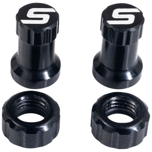 Stan's Tubeless Valve Stem Cap Color Kit - Black Pair