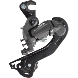 microSHIFT M21 Rear Derailleur - 6/7 Speed Long Cage Dropout Claw Hanger BLK