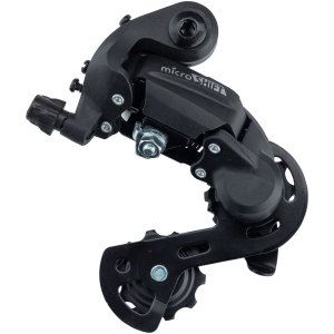 microSHIFT M21 Rear Derailleur - 6/7 Speed Super Short Cage Black