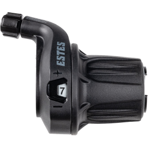 N+1 Bikes microSHIFT Estes Light Action Twist Shifter - Right 7-Speed For 1x Optical Gear Indicator BLK - $12.99 at N+1 Bikes