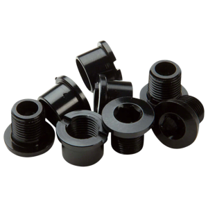 RaceFace Chainring Bolt/Nut Set - M8 x 8.5mm Hex  Aluminum  Black Set of 4