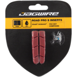 N+1 Bikes Jagwire Road Pro S Brake Pad Inserts for Wet Conditions SRAM/Shimano Red - $11.99 at N+1 Bikes
