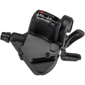 microSHIFT Mezzo Left Thumb-Tap Shifter Triple Optical Gear Indicator Shimano Compatible