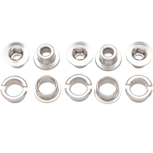 Problem Solvers Single Chainring Bolts Silver Chromoly