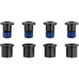 RaceFace Chainring Bolt Pack Set of 4 12.5mm Bolt/Nut Black