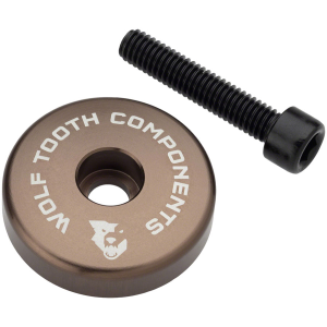 Wolf Tooth Ultralight Stem Cap with Integrated 5mm Spacer - Espresso