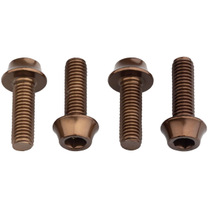 N+1 Bikes Wolf Tooth Water Bottle Cage Bolts - Set/4 Aluminum Espresso - $7.95 at N+1 Bikes