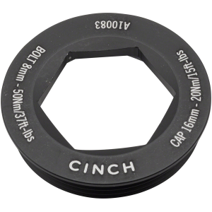 RaceFace CINCH Crank Puller Cap and Washer Set - For XC/AM Matte Black