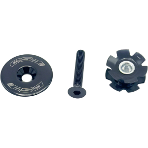 Full Speed Ahead Top Cap Star-Nut Assembly - 1-1/8" TH-874-1 Flat Top Aluminum BLK