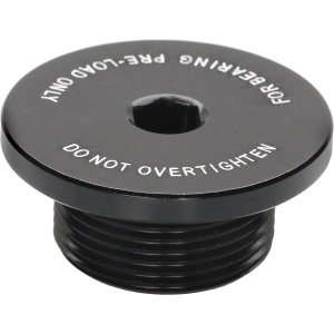 Surly Bearing Pre-Load Cap Black Non-Drive Crank Bolt