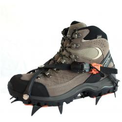 Hillsound Trail Crampon Pro - Ice Traction Device / Crampons&comma; 10 Carbon Steel Spikes&comma; 2 Year Warranty